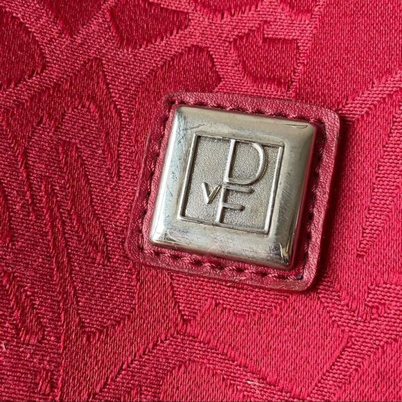 DvF Weekender Bag - Red Diane von Furstenburg Tote - Picture 8 of 12